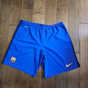 Nike Dri-FIT Barcelona Football Shorts 2015/2016 Nike Soccer Size 2XL Spain